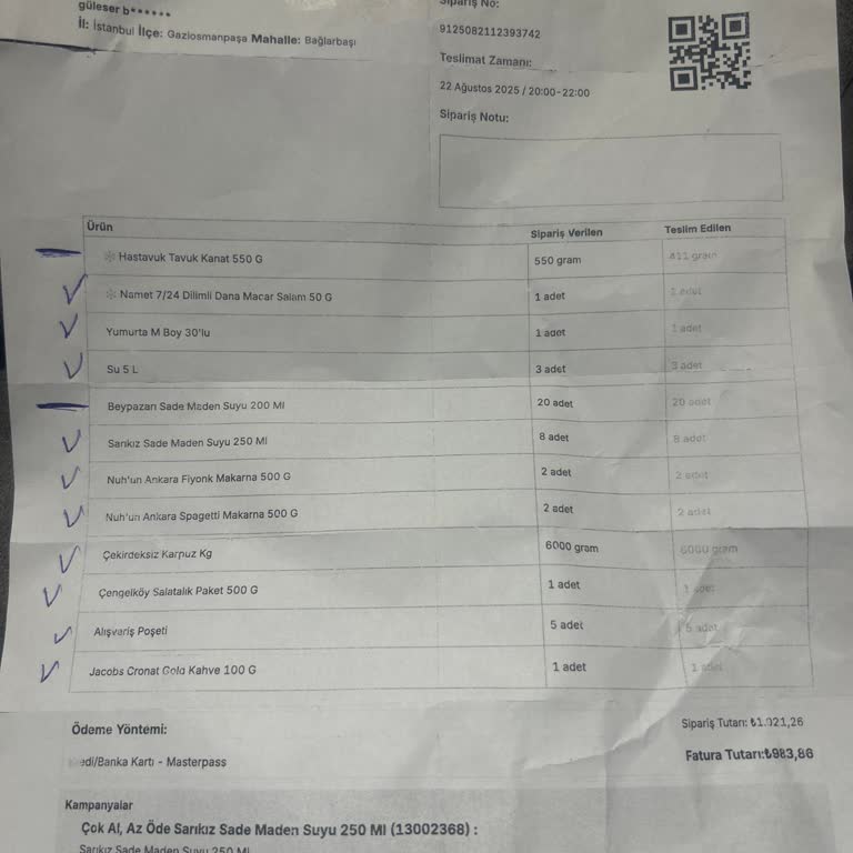 Eksik Ürün Ve Haksız İade Reddi: 984 TL’lik Mağduriyet