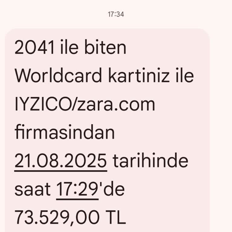 Bilgim Dışında Yapılan Yüksek Tutarli Kart İşlemi Ve Güvenlik Endişesi