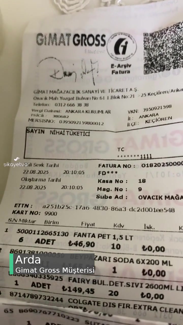 Gimat Gross Küflü Ürün videonun kapak resmi