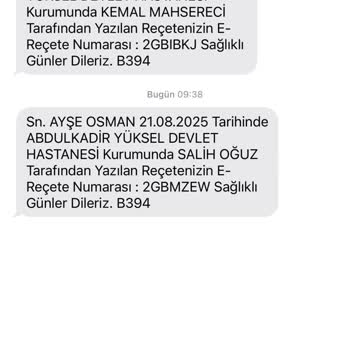 Başkasına Ait Hastane Mesajlarıyla Mağduriyet Yaşıyorum