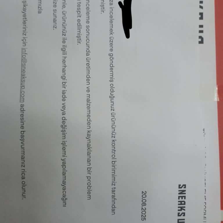 Aldığım Ayakkabıda Dikiş Hatası Ve Çözüm Sunulmaması