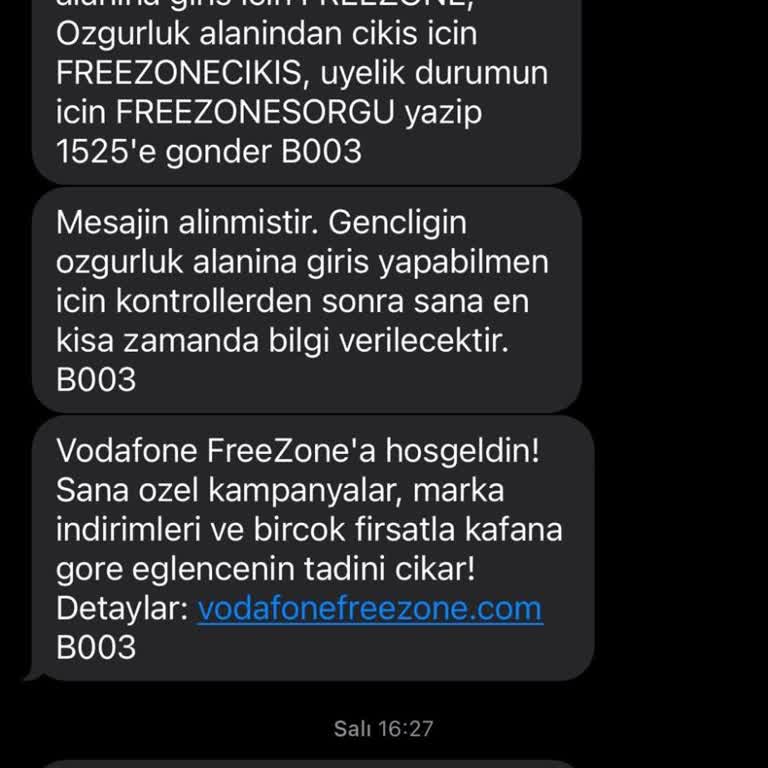 Vodafone FreeZone Paketinde Yanıltıcı İnternet Kullanım Bilgisi Ve Çözülmeyen Sorun