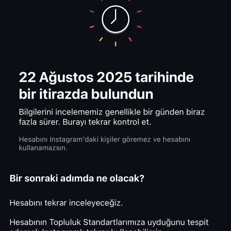 Hiçbir Gerekçe Olmadan Askıya Alınan Instagram Hesabımın Açıklamasını Ve Çözümünü Bekliyorum