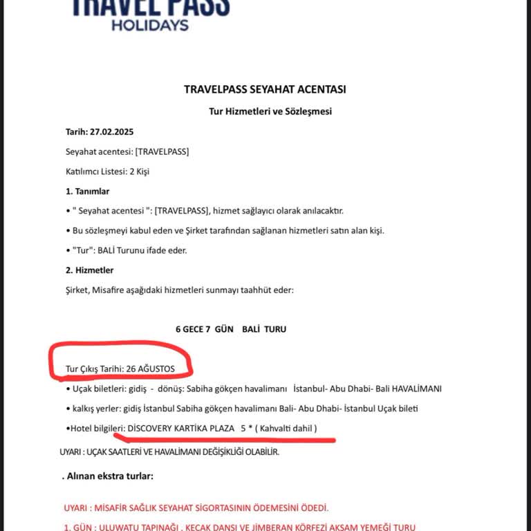 Travelpass Holidays Balayı Turum İptal Edildi, Ücret İadem Yapılmıyor