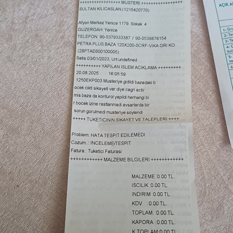 Baza Ve Yatakta Tahtakurusu: Garanti Süresine Rağmen Mağduriyet