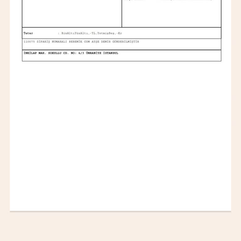 Siparişim Teslim Edilmedi, Para İadesi Talep Ediyorum