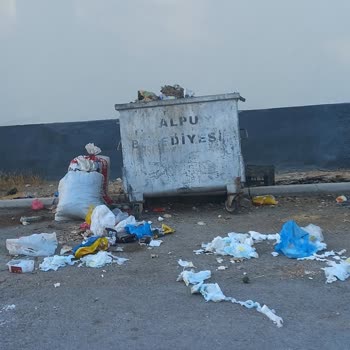 Alpu Belediyesi'nde Çöp Sorunu Ve Yetersiz Temizlik Hizmeti