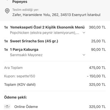 Teslim Edilmeyen Siparişe Ve Cevapsız Destek Taleplerine Karşı Mağduriyet