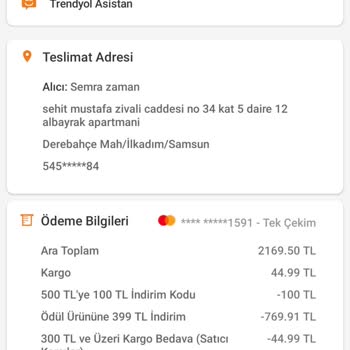 İptal Edilen Siparişimde İndirim Haklarım Ve Mağduriyetim Giderilmedi