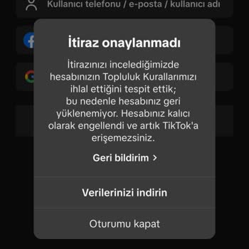 TikTok Hesaplarım Açıklama Yapılmadan Kapatıldı, Bakiyelerime Ulaşamıyorum