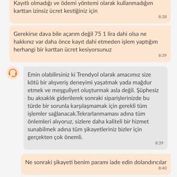 Onayım Olmadan Başlatılan Abonelik Ve İade Edilmeyen 75 TL Ücret