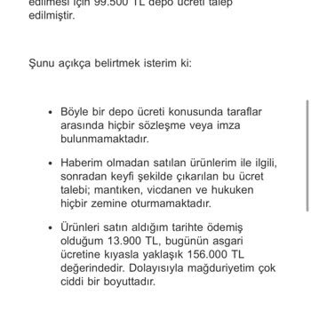 Bosch Bayii Ürünlerimi Satıp Fahiş Depo Ücreti İstedi