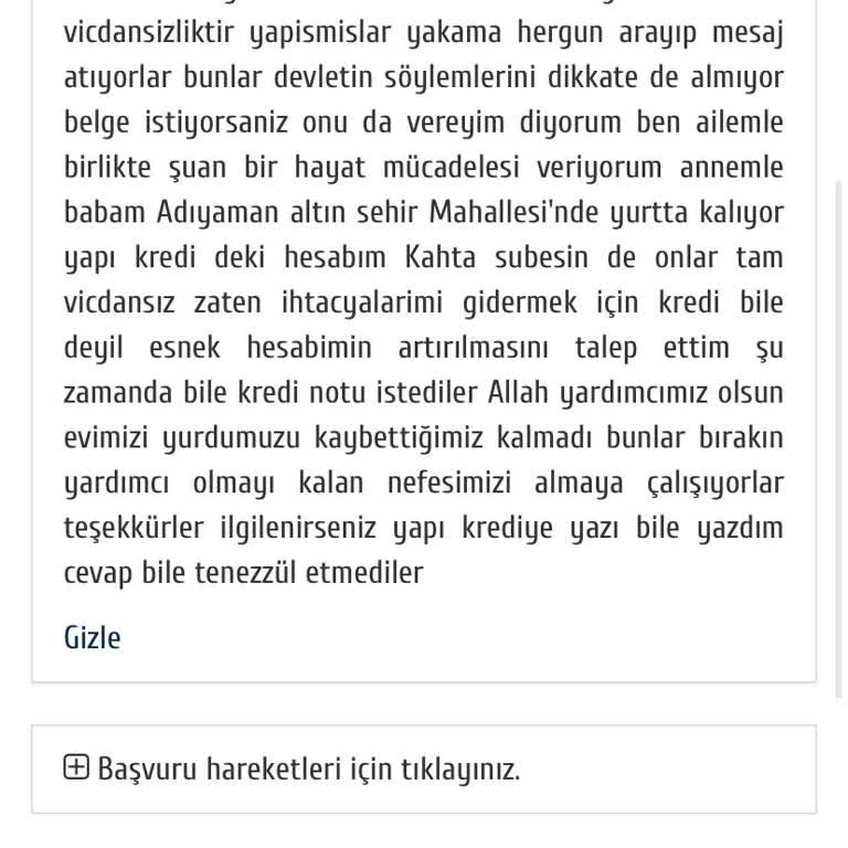 Depremzede Olarak Faizsiz Erteleme Hakkımın İş Bankası Ve BDDK Tarafından Engellenmesi Sonucu Yaşadığım Mağduriyet