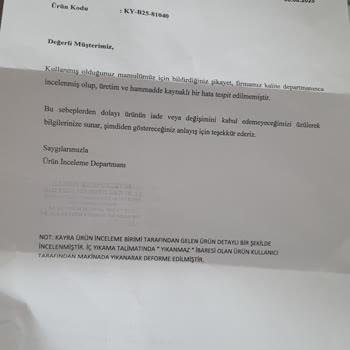 Pahalı Tunikte Kalite Sorunu Ve İlgisiz Müşteri Hizmeti