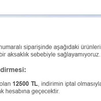 Stokta Olan Saat Siparişim İptal Edildi, Kupon Yetersiz Kaldı