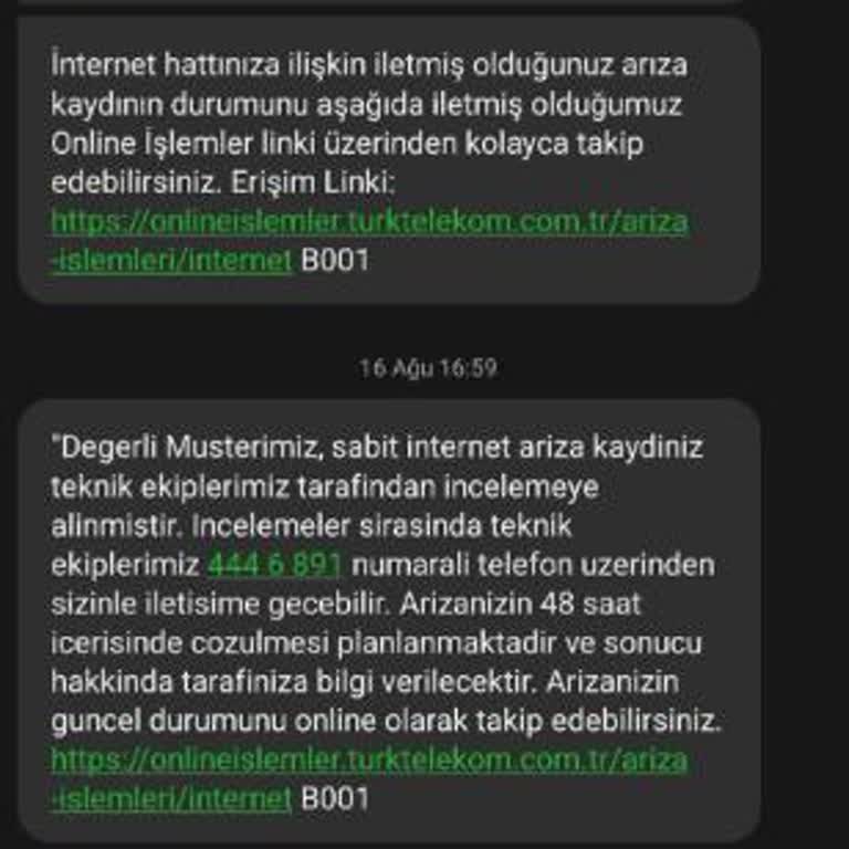 Türk Telekom 1 Haftadır Süren İnternet Kesintisi Ve Çözüm Sunulmayan Arıza Kayıtları