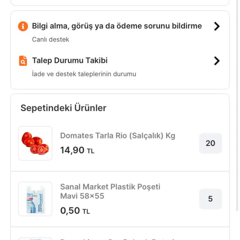 Migros Stokta Görünen Ürünlerin Siparişim İptal Edildi Bilgilendirme Ve Çözüm Sunulmadı