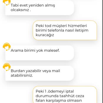 Tod TV Üyelik İptali Ve Taksit Sorunu: Müşteri Hizmetlerine Ulaşılamıyor