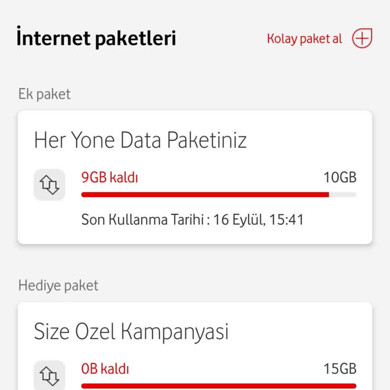 Vodafone Yanımda Uygulamasında 15 GB Hediye İnternetim Tanımlanmadı, Mağdur Oldum