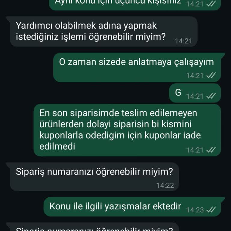 Migros Sanal Markette Geçersiz Kuponlar Ve Çözümsüz Destek Hattı Mağduriyeti