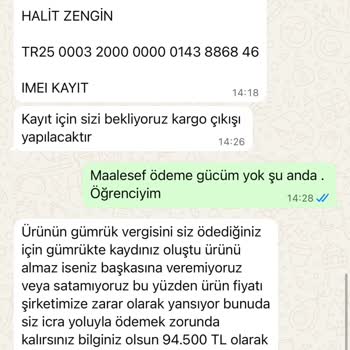 Çekiliş Sonrası Ek Ücret Talepleri Ve Tehdit İçerikli Mesajlar Yaşadım