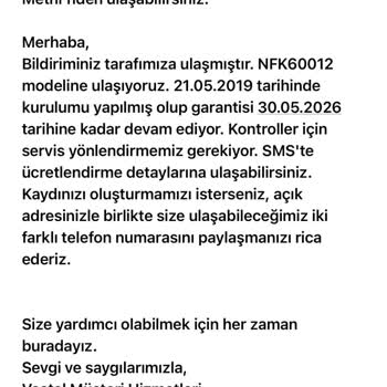 Vestel Buzdolabında Garanti Süresinde Devam Eden Paslanma Ve Müşteri Hizmetleri Sorunu