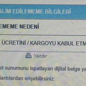 Doğru Adres Ve Ödeme Varken Kargom Teslim Edilmedi