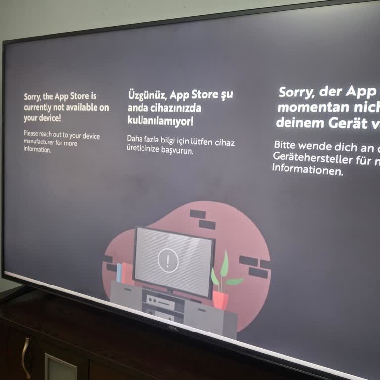 Regal 75 İnç Televizyonumda App Store Erişim Sorunu Ve Çözüm Eksikliği