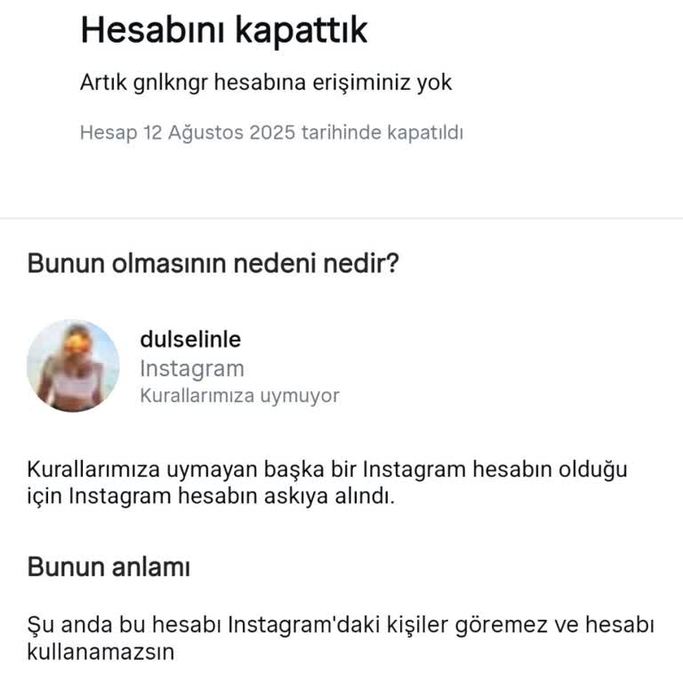 Hiçbir Gerekçe Sunulmadan Hesabım Askıya Alındı, Mağduriyetim Giderilsin!