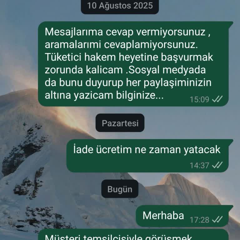 İptal Edilen Siparişin Ücreti İade Edilmiyor, Müşteriyle İlgilenilmiyor