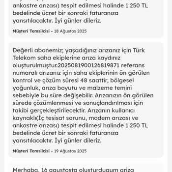 İnternet Bağlantı Sorunu Ve Haksız Saha Ekibi Ücreti Talebi