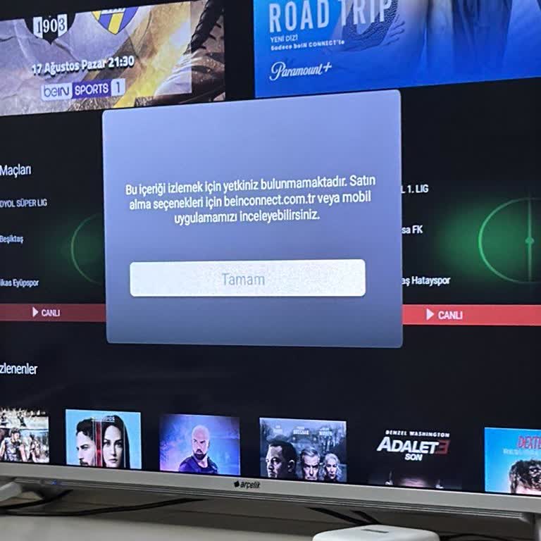 Bein Connect Üyeliğimde Verilen Sözler Tutulmadı Maçları İzleyemiyorum
