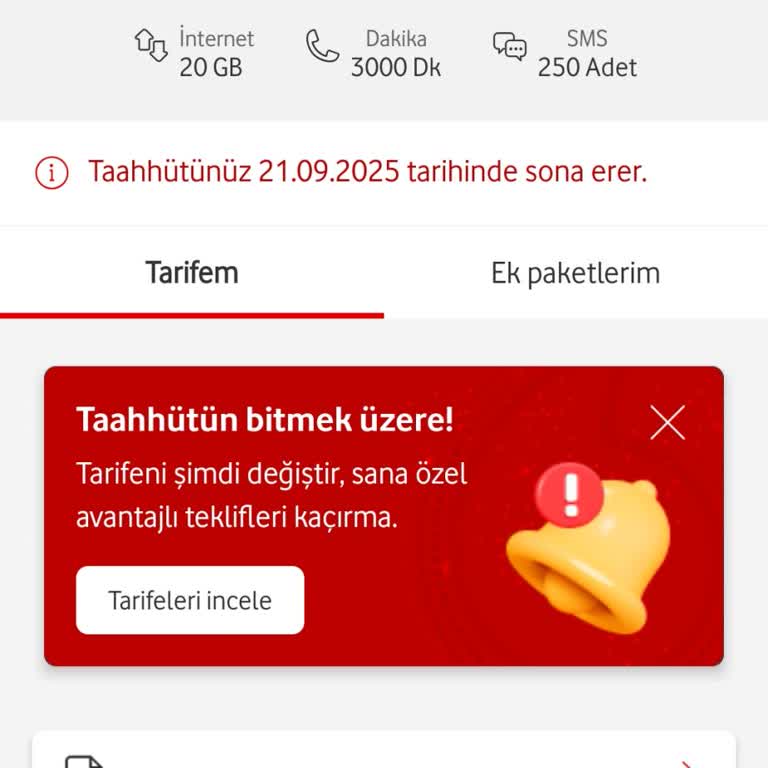 Vodafone Tarifemde Yüzde 900 Zam Ve Makul Teklif Sunulmaması