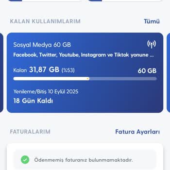 Sosyal Medya İnternet Hakkım Kotamdan Düşüyor Ve Paketim Erkenden Bitiyor