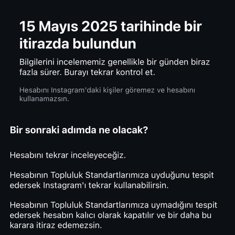 Instagram Hesabım Haksız Yere Askıya Alındı, Çözüm Bekliyorum