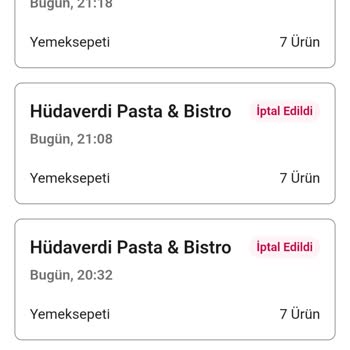 Yemeksepeti Siparişi Ödeme Ekranında Sürekli Hata Alıyorum