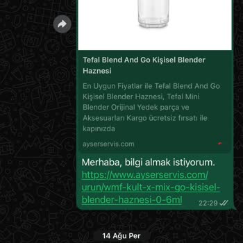 Yedek Matara Temin Edilemiyor, Kullanım Mağduriyeti Yaşıyorum