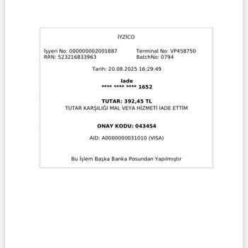 İade Sürecinde Yaşanan Mağduriyet Ve Eksik Para İadesi