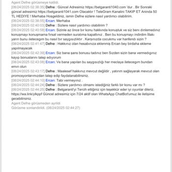 Canlı Destek Personelinin İlgisizliği Ve Kayıp Bonusunun Hesabıma Yansıtılmaması