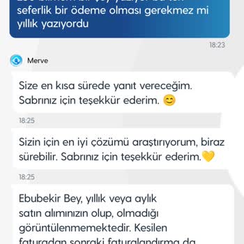 Yıllık Paket Yerine Aylık Ücretlendirme Ve İade Sorunu
