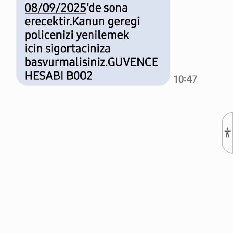 Bana Ait Olmayan Araç İçin Yanlış Sigorta Mesajı Aldım Kişisel Bilgilerim Riskte