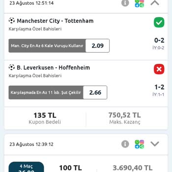 Kazanan Kuponum Hatalı Şekilde Kaybedilmiş Olarak Görünüyor, Kazancım Yatmadı