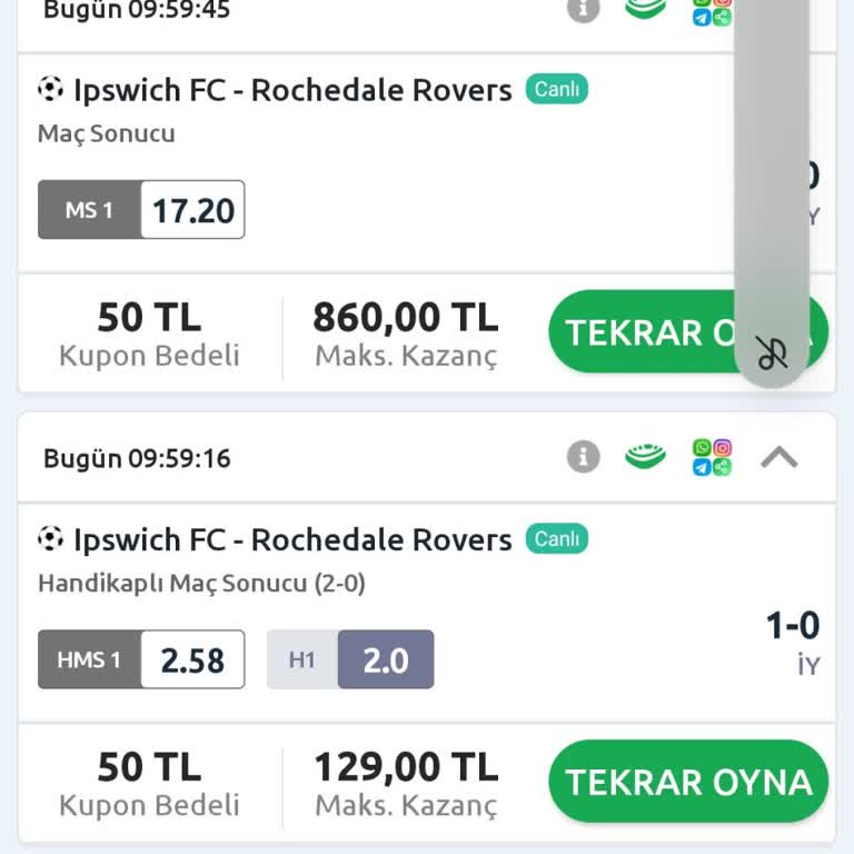 Bilyoner Uygulamasında Yanlış Skor Bilgisi Nedeniyle Maddi Kayıp