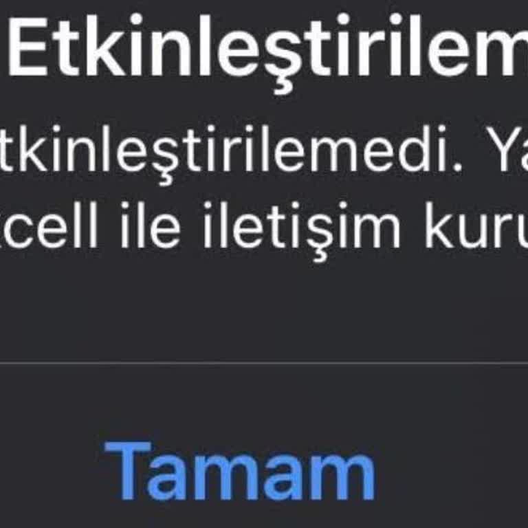 E-sim Aktivasyonu Yapılamıyor, İletişim Hakkım Engelleniyor