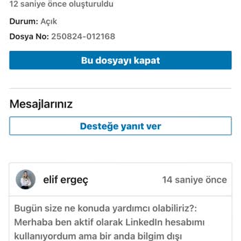 Linkedin Hesabımın Çalınması Sonrası Destek Alamıyorum