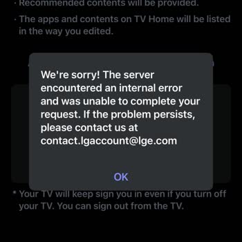 LG Televizyon Hesabına Giriş Sorunu Ve Yetersiz Müşteri Hizmeti