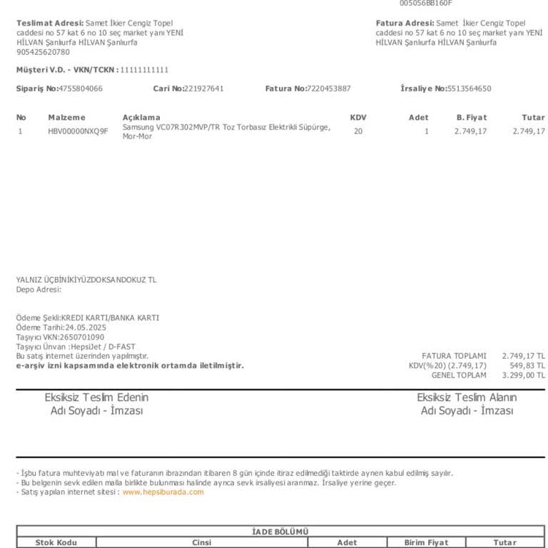 Samsung Elektrikli Süpürge Boru Başlığı Ve Hortum Sorunu, Garanti Kapsamında Çözüm Bekliyorum