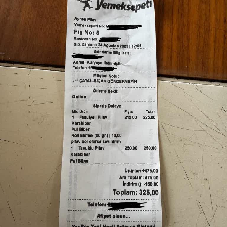 Yemek Sepeti'nde Fiyat Tutarsızlığı Ve Müşteri Hizmetleri Sorunu