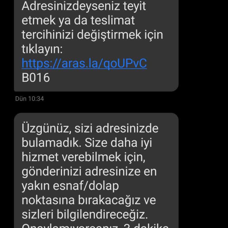Teslimat Yapılmadan 'Adreste Yoktunuz' Mesajı Gönderildi