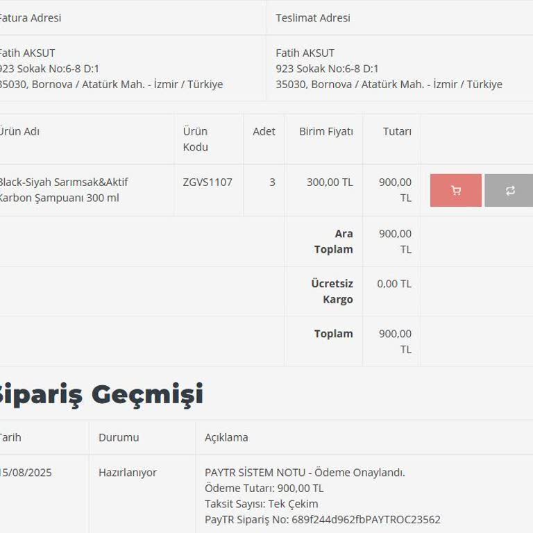Zigavus Şampuan Siparişim Gönderilmedi, Müşteri Hizmetleri Yanıt Vermiyor